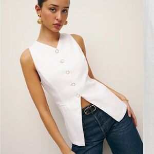 Reformation Aspen Linen Top
